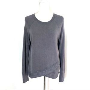 ATHLETA serenity criss cross sweatshirt